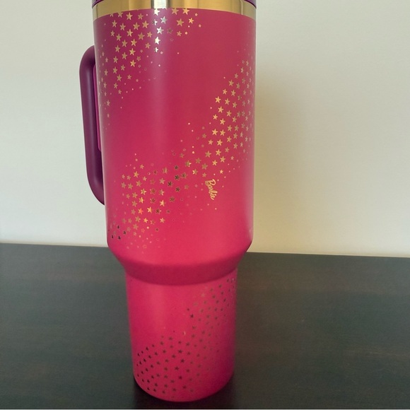 Stanley Cup Barbie 70’s Superstar Collectible Pink Gold 40 oz Tumbler - Picture 11 of 12